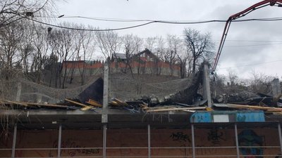 У Львові обвалився будівельний майданчик (ФОТО)