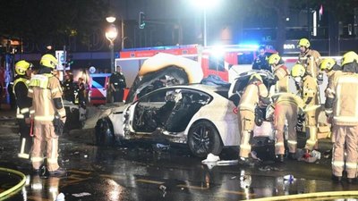У Берліні розбилось BMW на українських номерах