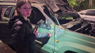 У Львові згорів військовий автомобіль
