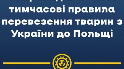 ​​В Україні запровадили нові тимчасові правила перевезення тварин закордон