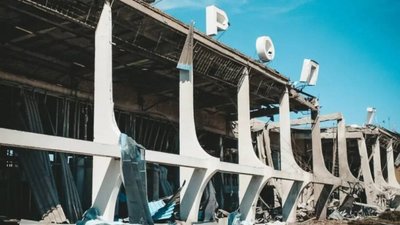 Аеропорт «Миколаїв» після обстрілів (ФОТО)