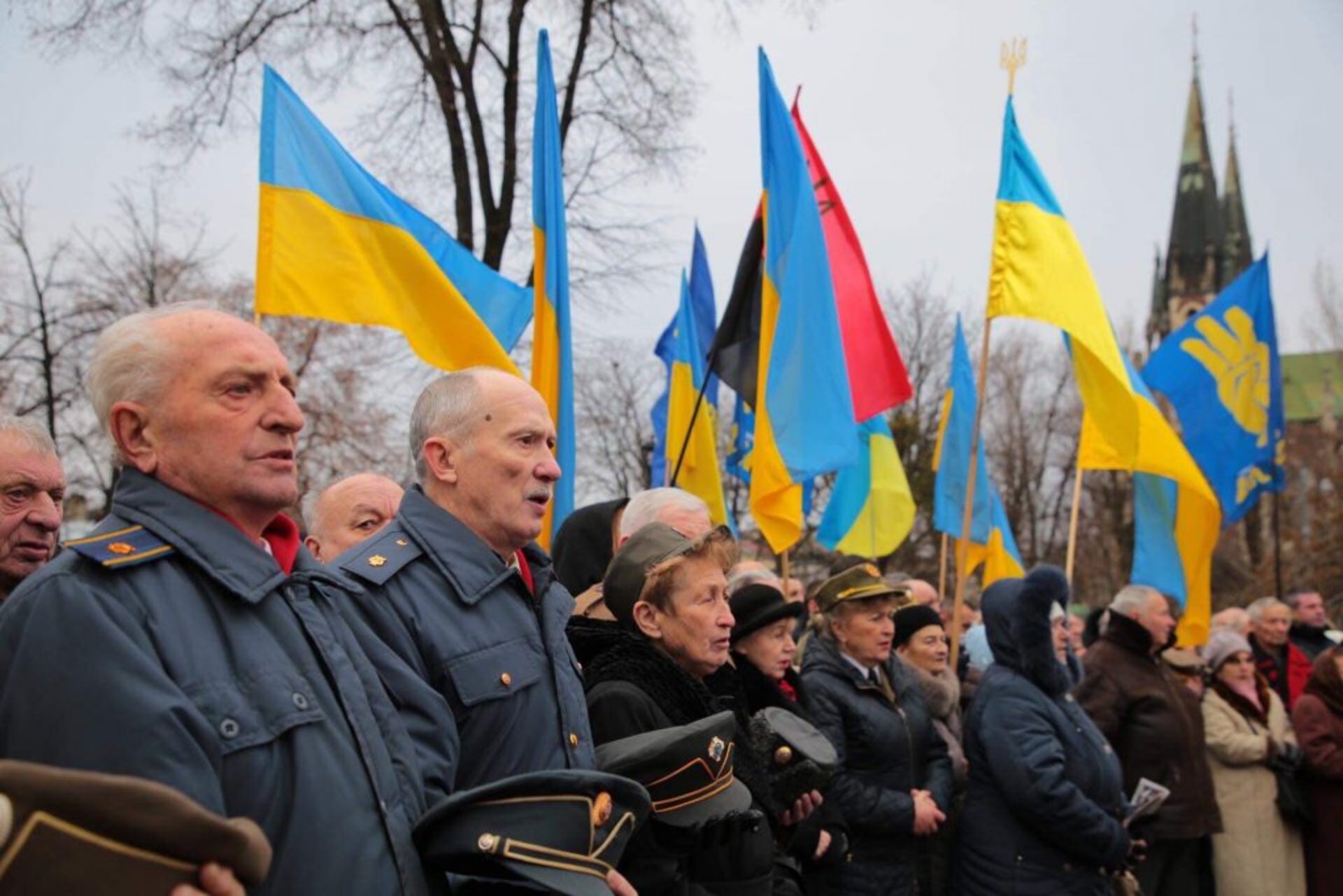 На Львівщині відзначили 110-ту річницю від дня народження Степана Бандери. Фото Ольга Матейчик