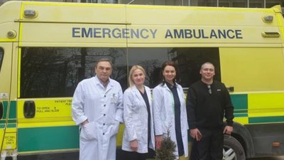 Обласна дитяча клінічна лікарня «Охматдит» отримала в подарунок автомобіль невідкладної допомоги