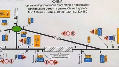 До уваги водіїв: до 1 жовтня обмежено рух транспорту на автодорозі Львів - Шегині