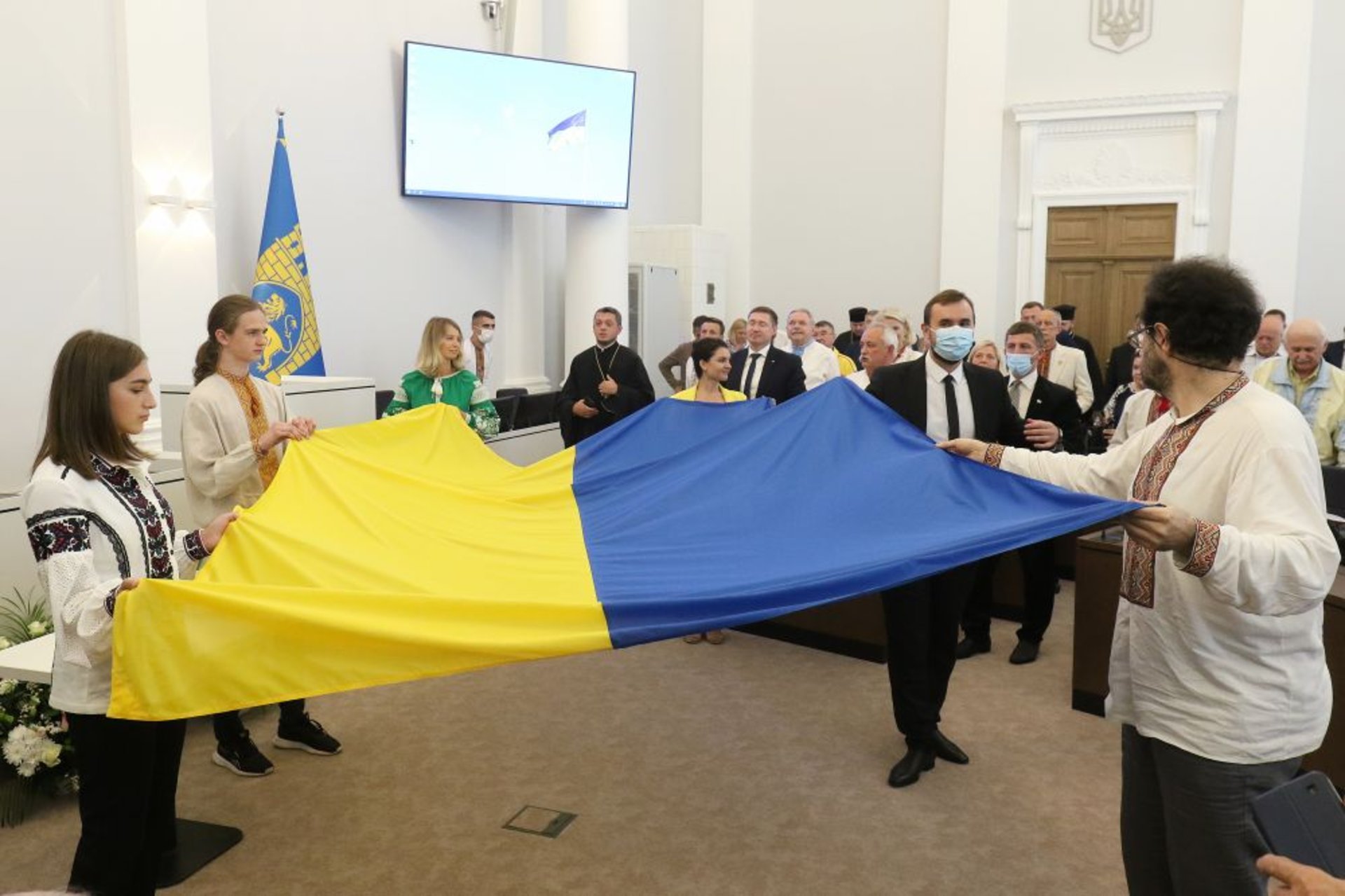 У Львівській міській раді відбулося урочисте засідання за участю депутатів 1-го демократичного скликання, фото ЛМР