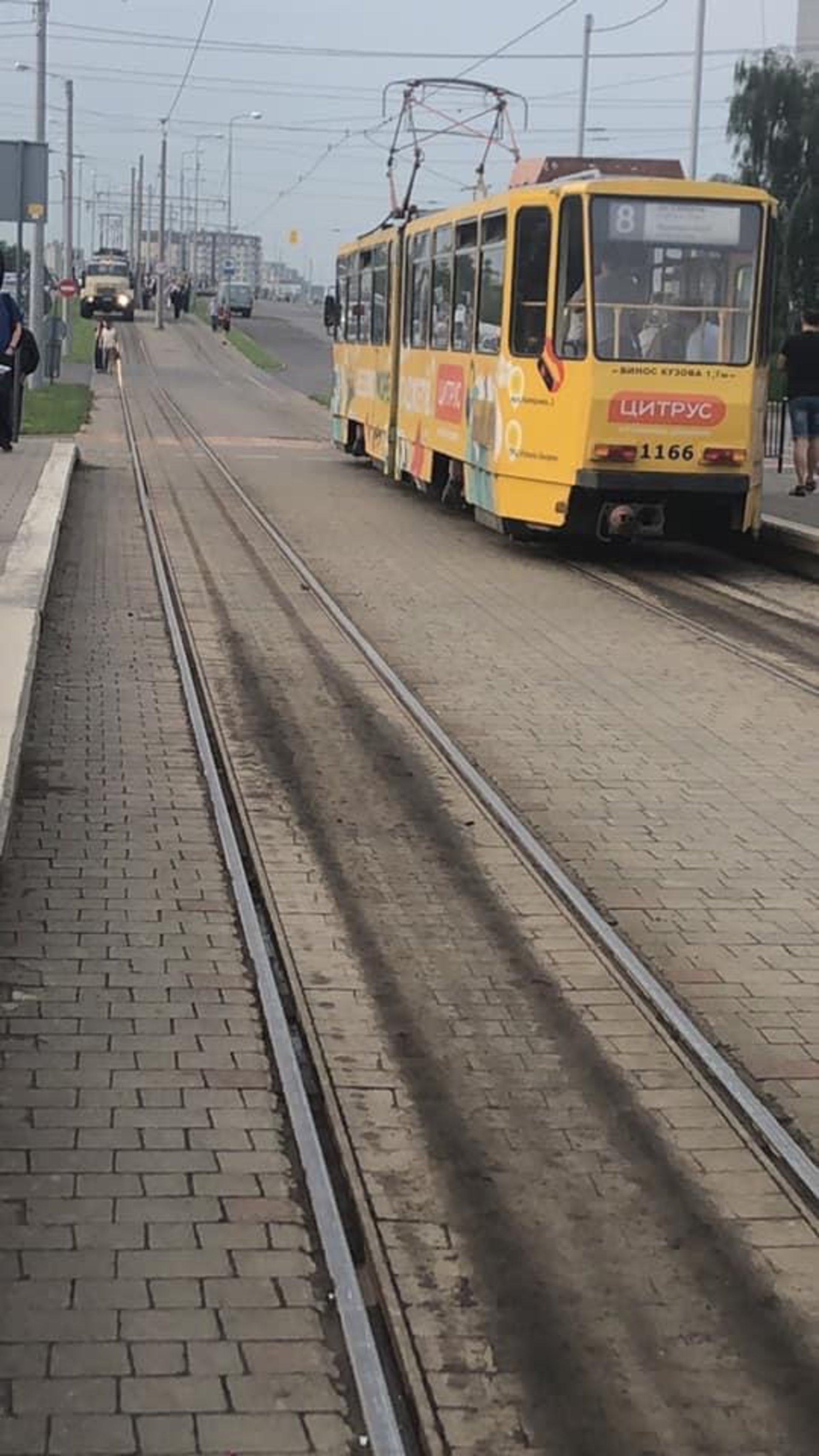 У Львові не курсували трамваї, скрін допису