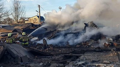 МВС опублікувало фото наслідків ракетної атаки на Львівщині