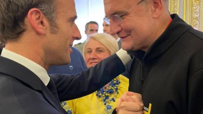 Садовий зустрівся з президентом Франції Макроном