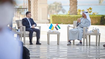 З'явились фото візиту Зеленського до Об'єднаних Арабських Еміратів (ФОТО)