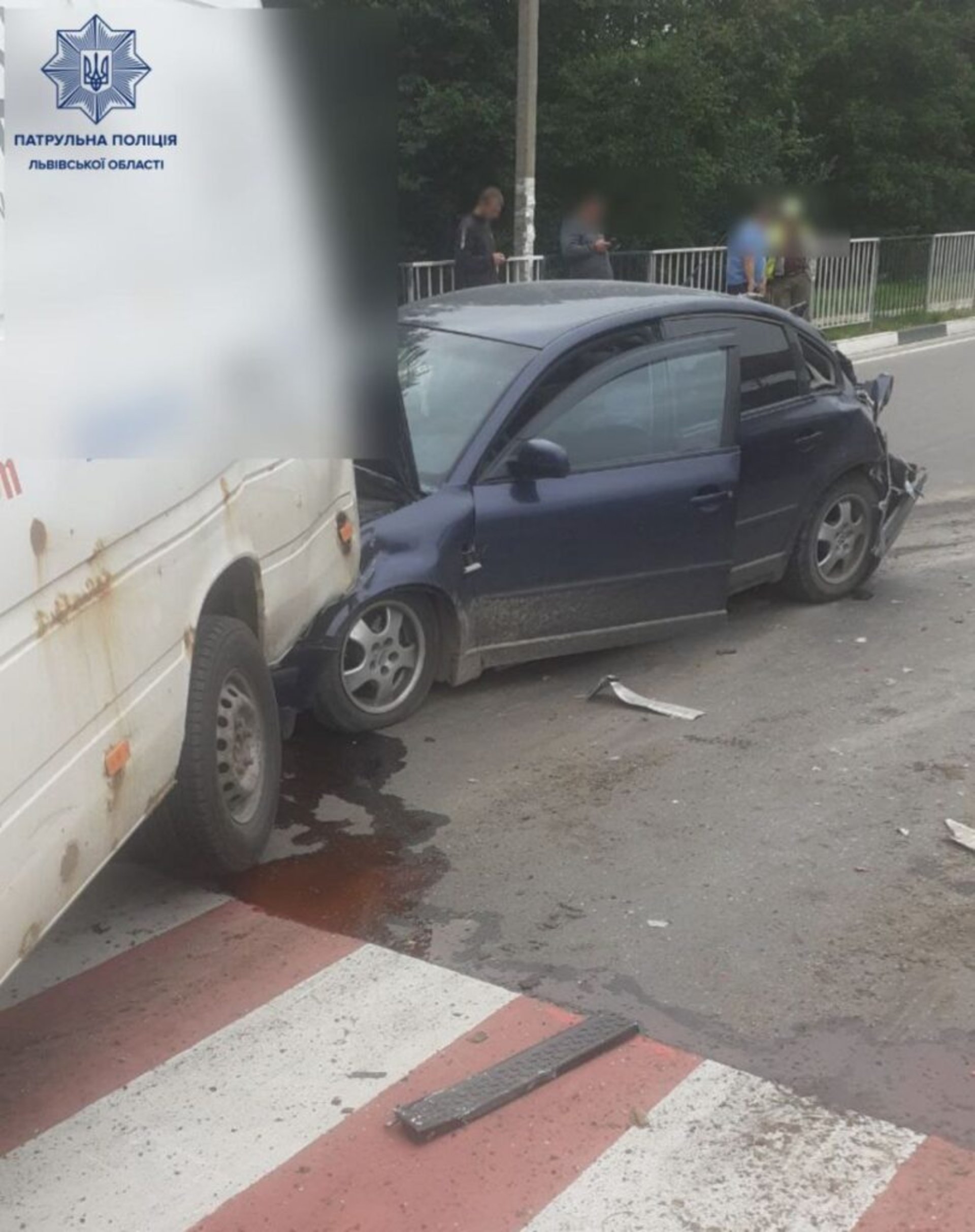 На трасі "Київ - Чоп" не розминулись чотири автомобілі