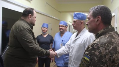 Стефанчук відвідав Військово-медичний клінічний центр Західного регіону