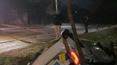 На Львівщині перекинувся автомобіль поліції