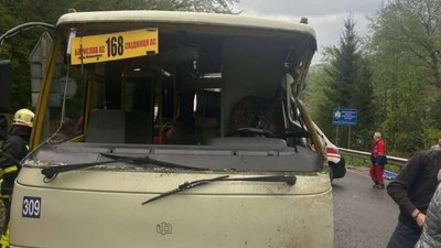 На Львівщині маршрутка потрапила у аварію