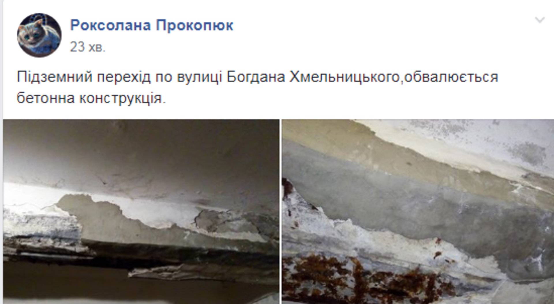 Скриншот ФБ