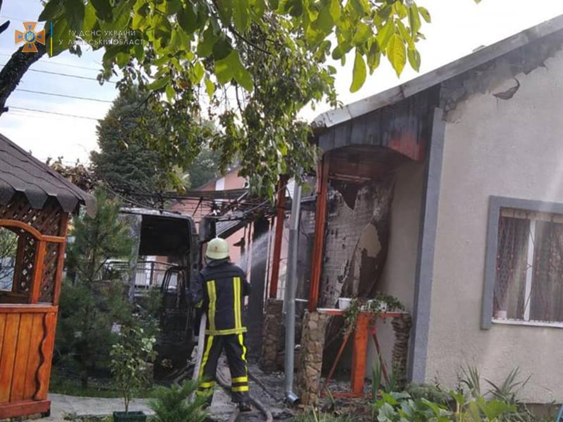 У Дрогобичі горів автомобіль