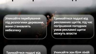 На Львівщині оголосили штормове попередження