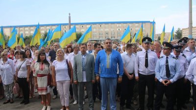 Ганущин взяв участь в церемонії підняття Державного прапора у Сєвєродонецьку (ФОТО)