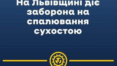 На Львівщині за добу зафіксували 46 пожеж сухої трави