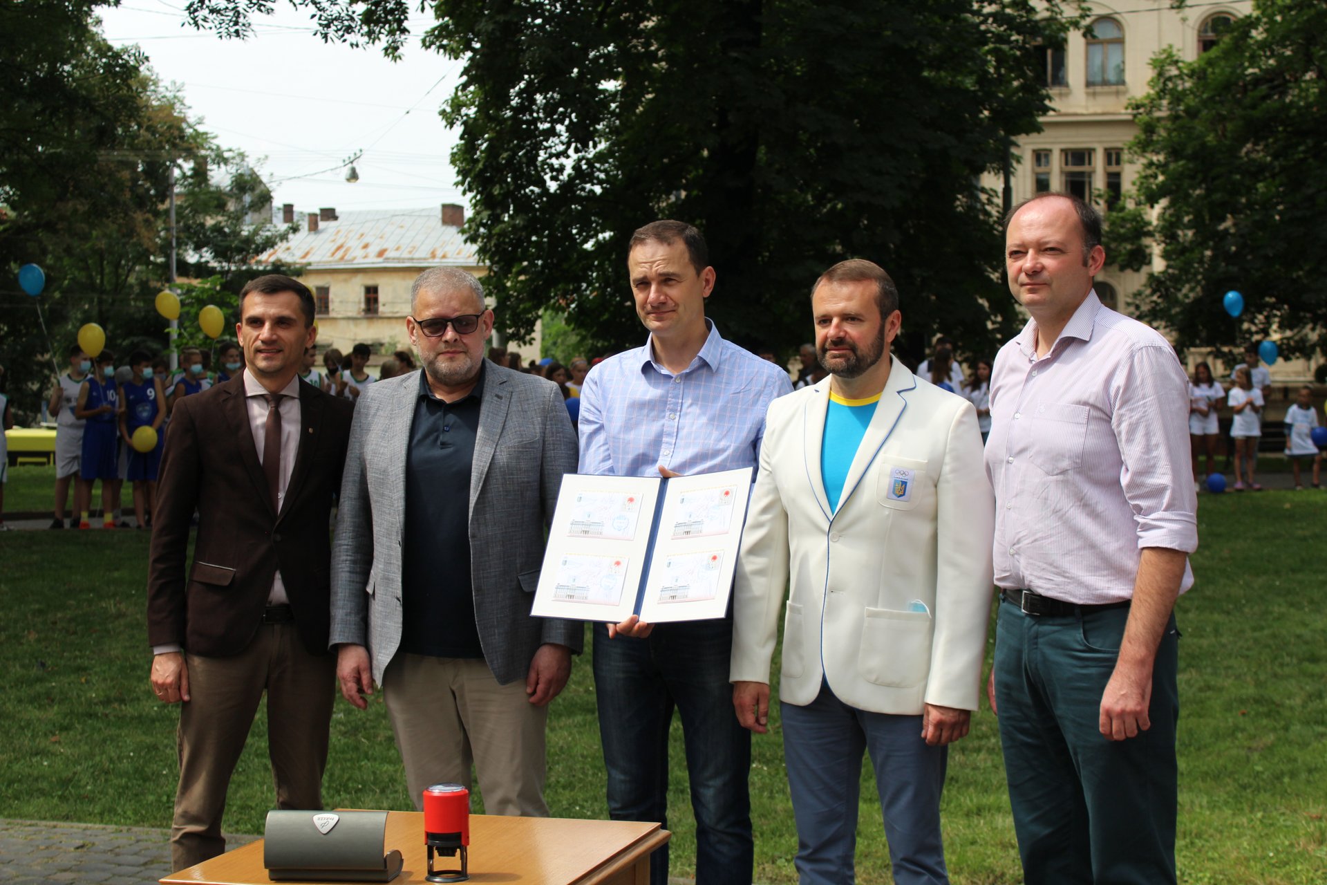 З нагоди Токійської Олімпіади у Львові відбулося спеціальне погашення поштової марки, фото Оксана Вацеба