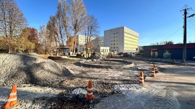 У Львові триває капітальний ремонт біля онколікарні