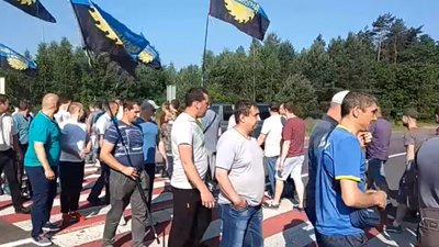 На Львівщині шахтарі перекрили міжнародну трасу (ВІДЕО)