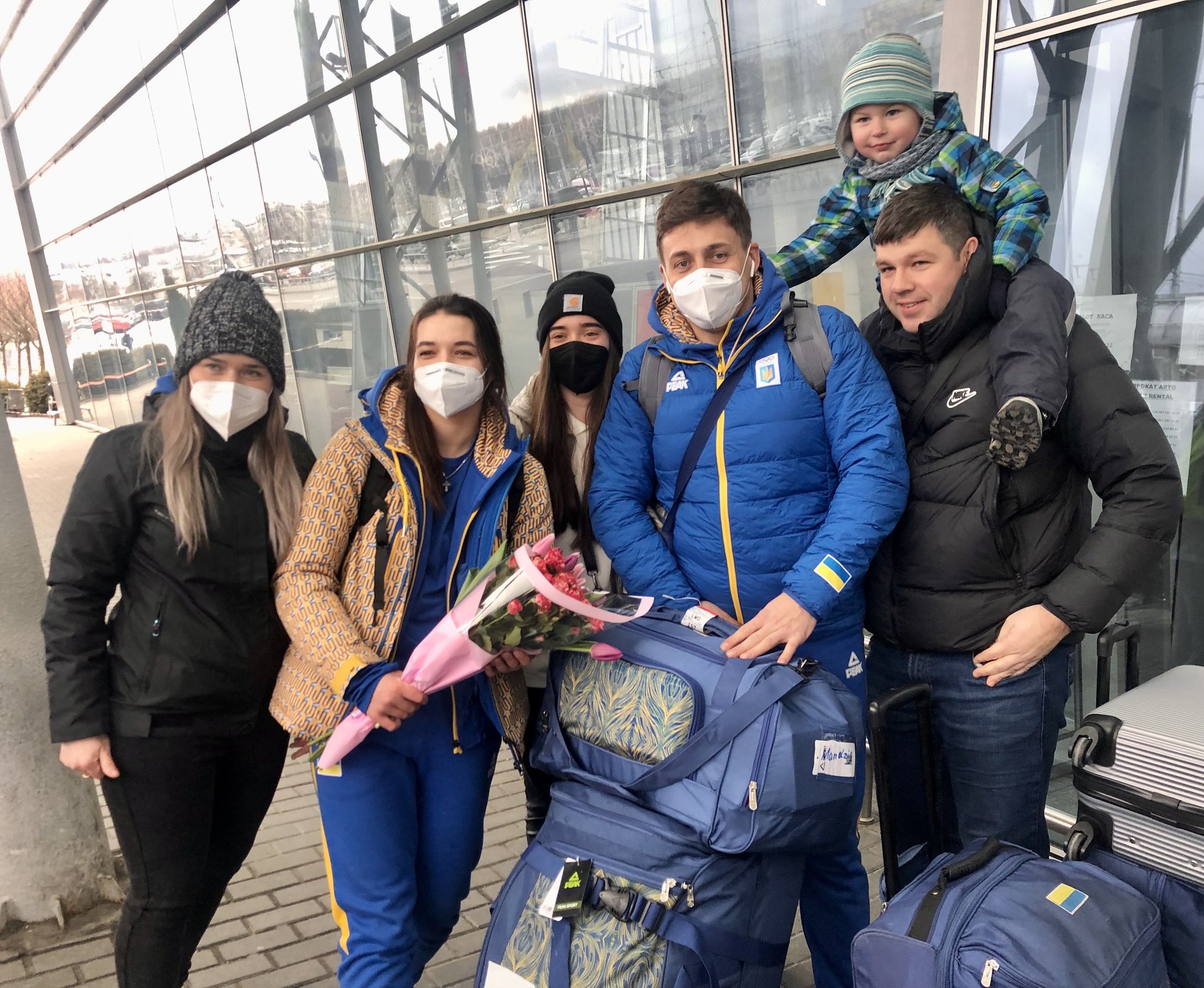 У Львові тепло зустріли національну збірну команду України з санного спорту, фото Оксани Вацеби
