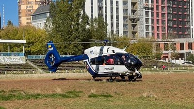 Зі Львова до Києва привезли вертольотом немовля із вадою серця
