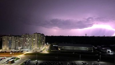 Блискавка у Львові