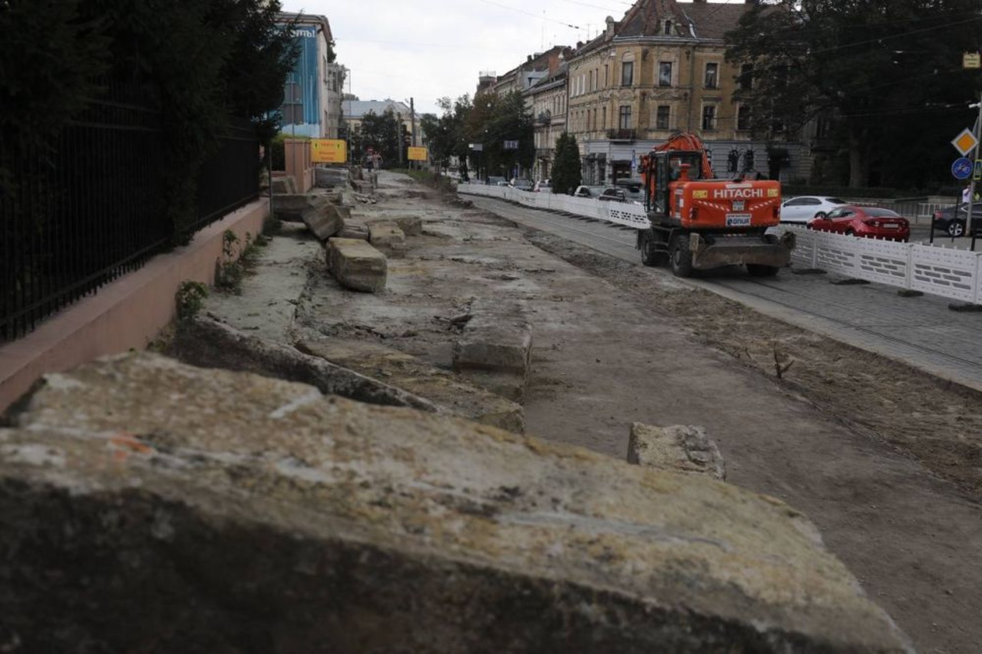 У Львові зрізали 40-річні ялинки біля Органного залу
