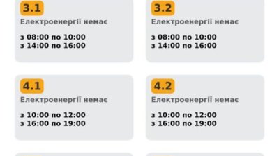 На Львівщині у пʼятницю виключатимуть світло