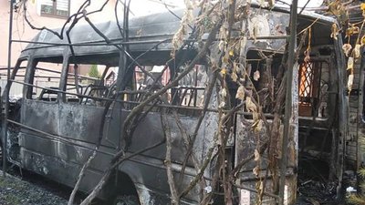 У Дрогобичі горів автомобіль (ФОТО)