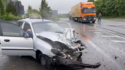 На об'їзній Львова через ДТП ускладнився рух транспорту (ВІДЕО)