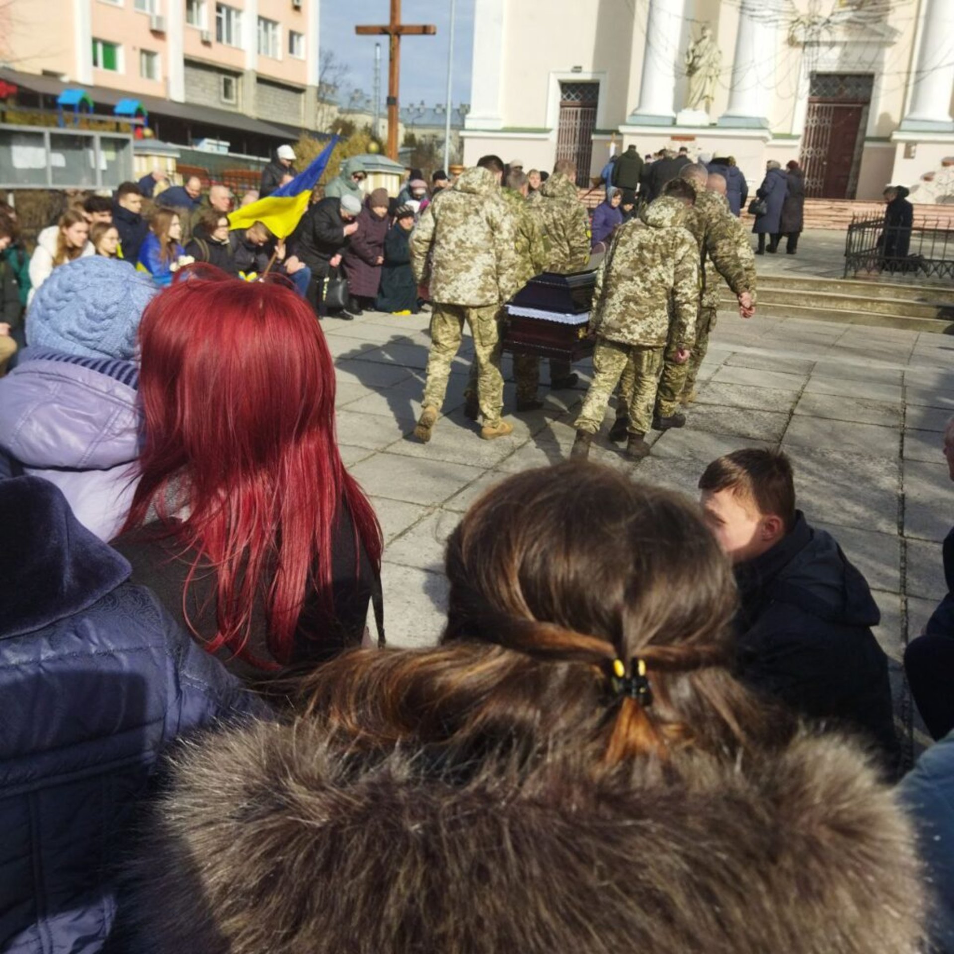 Сокальська громада зустріла тіло Романа Шпака, який загинув поблизу Бахмуту
