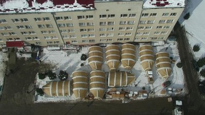 На Прикарпатті просто неба розгорнули мобільний госпіталь (ФОТО, ВІДЕО)