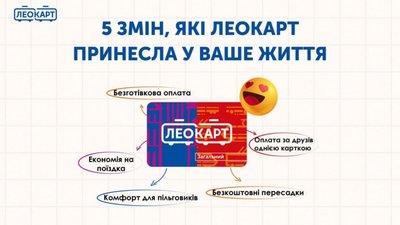 5 змін, які ЛеоКарт принесла в життя пасажирів