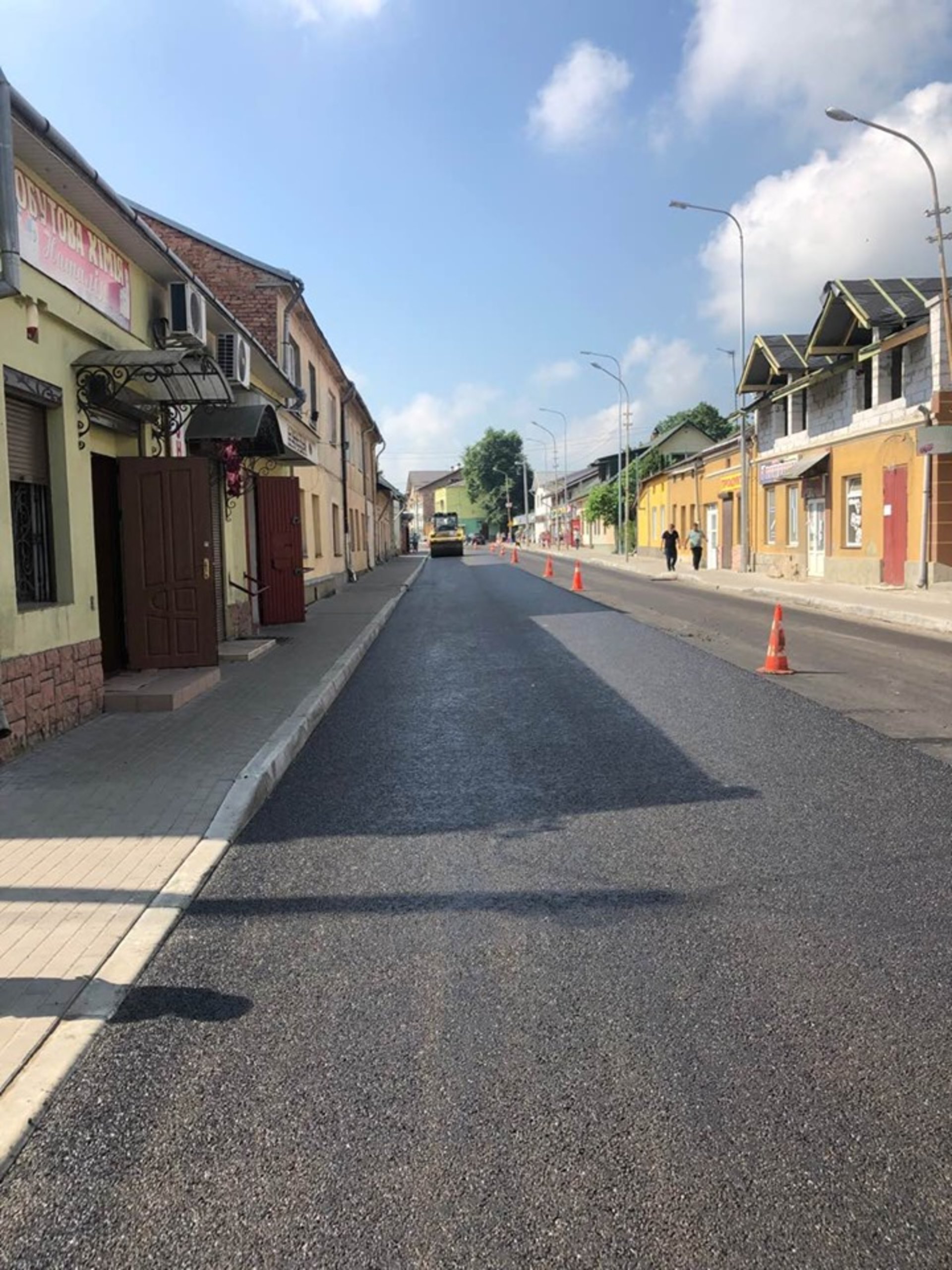 Як на Львівщині ремонтують дорогу у Щирець. Фото САД Львівщини
