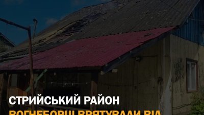 Вогнеборці Стрийщини зупинили полум’я та врятували три будівлі від знищення