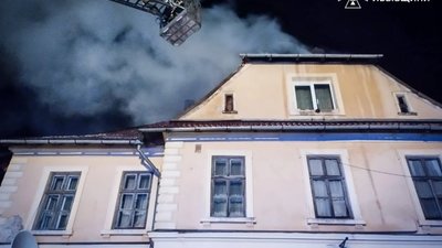 На Львівщині горів залізничний вокзал