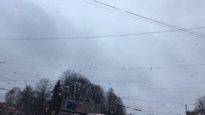 У Львові вітер зірвав всі дорожні знаки на перехресті Стрийська-Наукова (ФОТО)