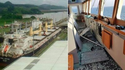 Росіяни влучили бомбою в турецький корабель