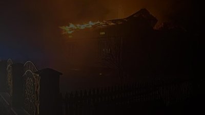 На Львівщині горів житловий будинок