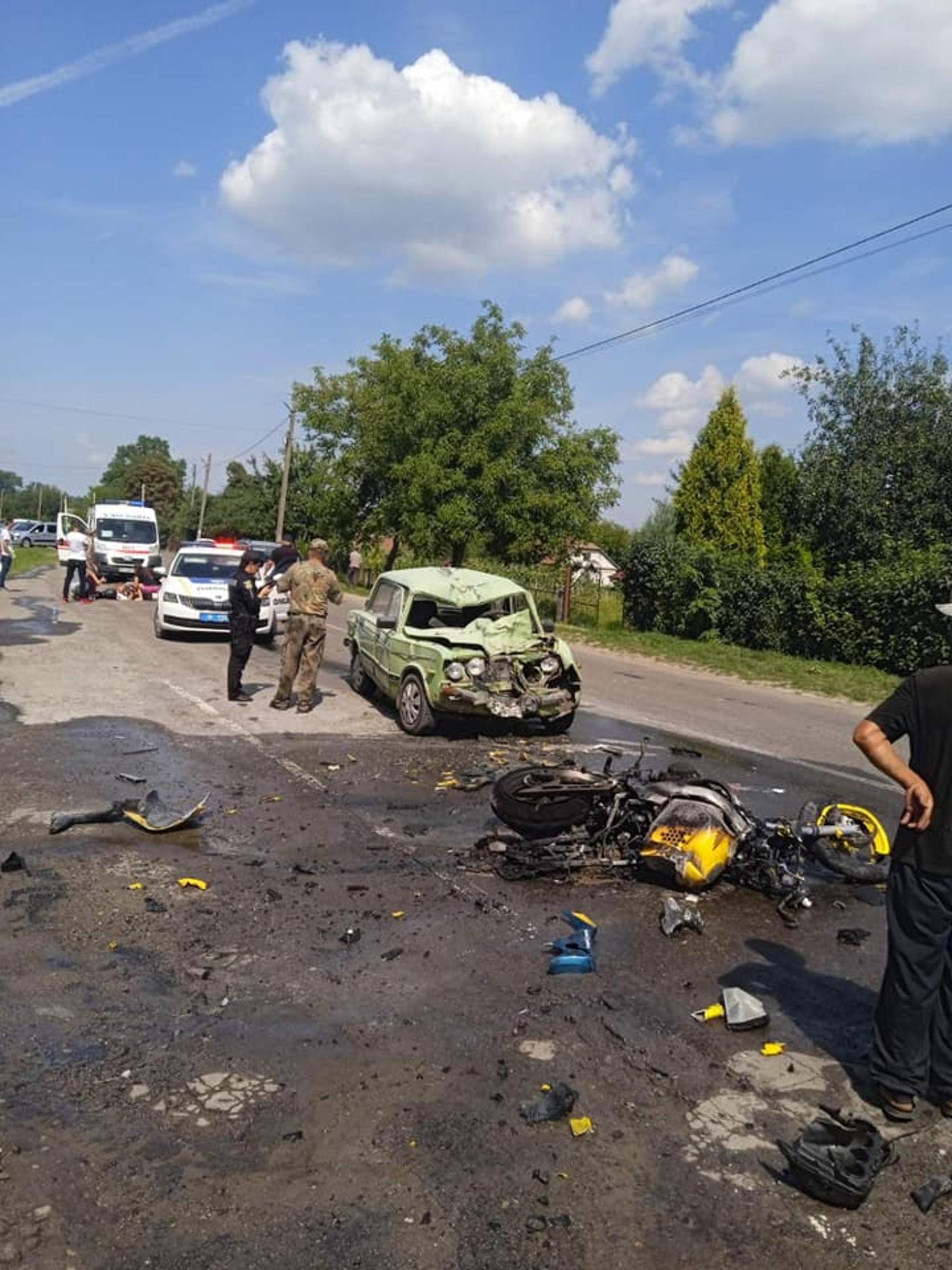 На Львівщині внаслідок ДТП загинув мотоцикліст