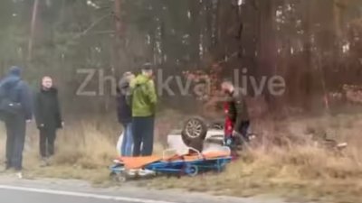На Львівщині перекинувся автомобіль