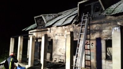 На Стрийщині під час пожежі чоловік отримав опіки