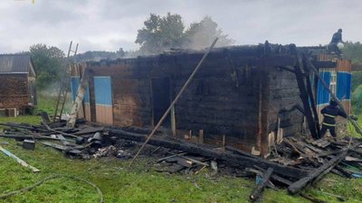 У Стрийському районі горів житловий будинок (ФОТО)