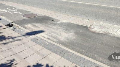 У Львові на Княгині Ольги знову утворюється провалля