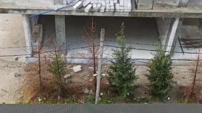 У Львові після буревію впала стіна у новобудові (ФОТО)