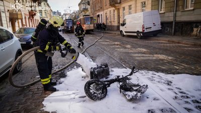 У Львові горів електроскутер