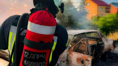 На Львівщині згорів автомобіль (ФОТО)