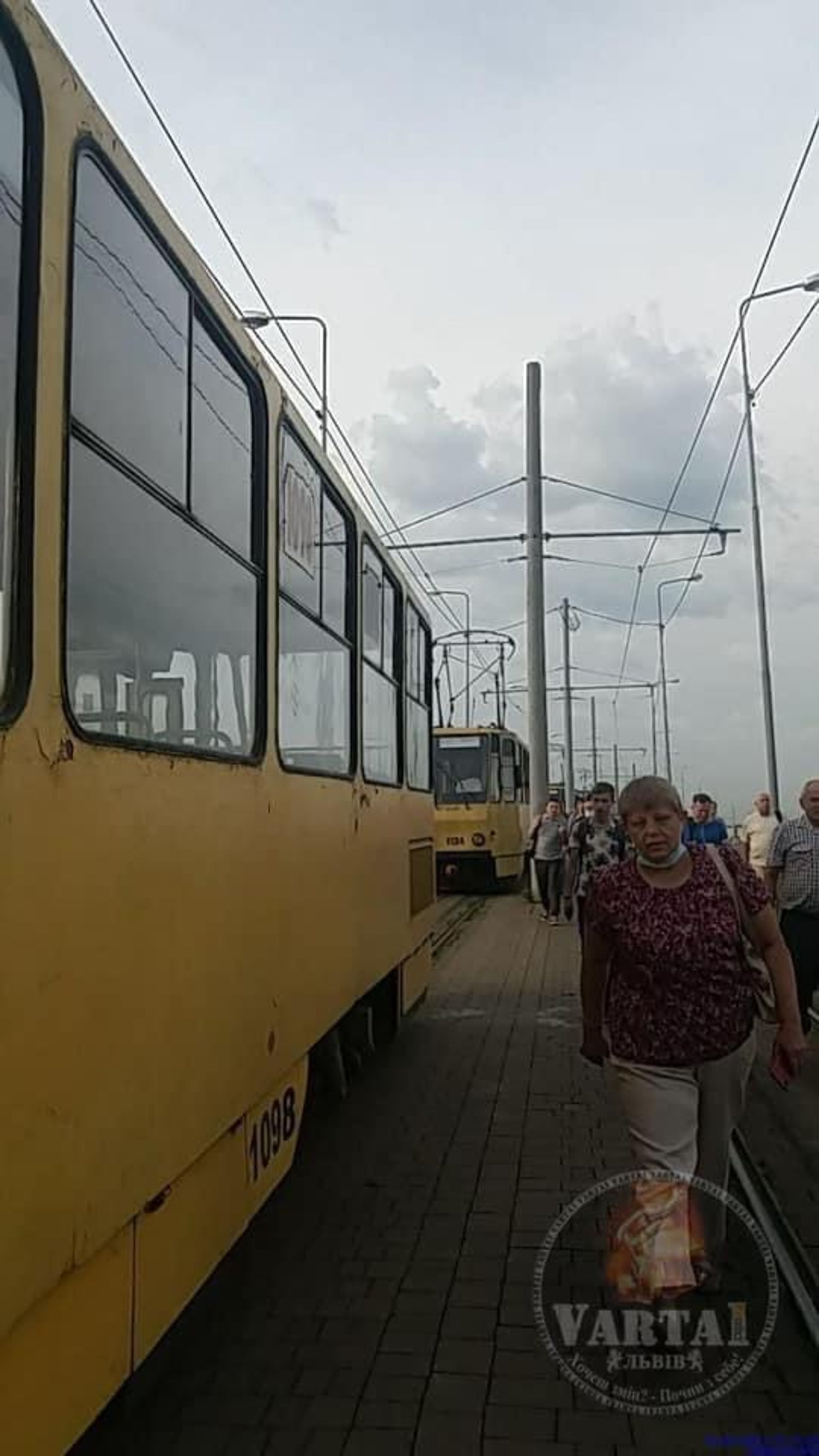У Львові не курсували трамваї, скрін допису